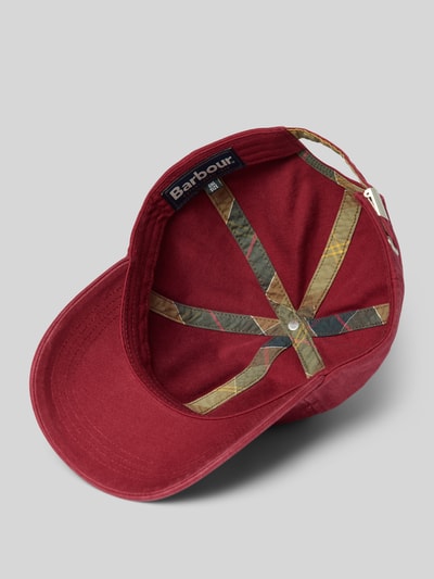 Barbour Basecap mit Label-Stitching Modell 'CASCADE' Rot 2