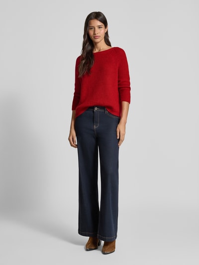 Weekend Max Mara Regular Fit Strickpullover mit Woll-Anteil Modell 'XENO' Rot 1