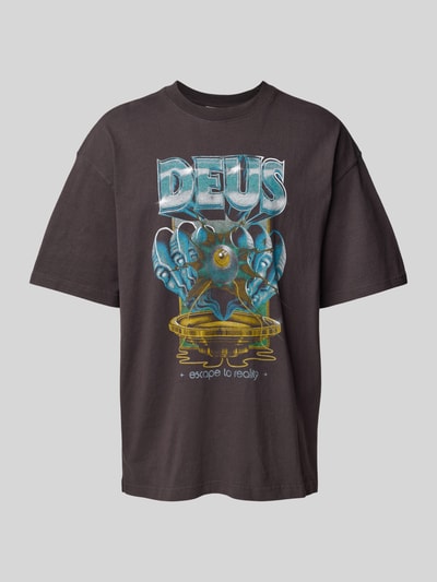 DEUS EX MACHINA T-Shirt mit Label-Print Anthrazit 2