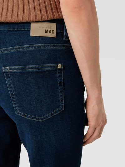 MAC Straight Fit Jeans-Culotte mit Label-Patch Modell 'Rich Culotte' Bleu 3