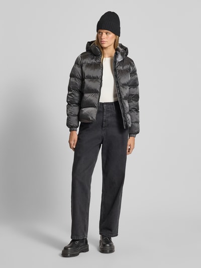 Superdry Kurtka pikowana z kieszeniami zapinanymi na zamek błyskawiczny Ciemnoszary 1