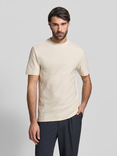 BOSS Regular Fit T-Shirt aus reiener Baumwolle Modell 'H-Thompson 228' Offwhite 4