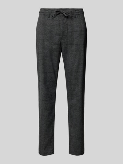 MCNEAL Tapered Hose mit Bindegürtel Dunkelgrau 1