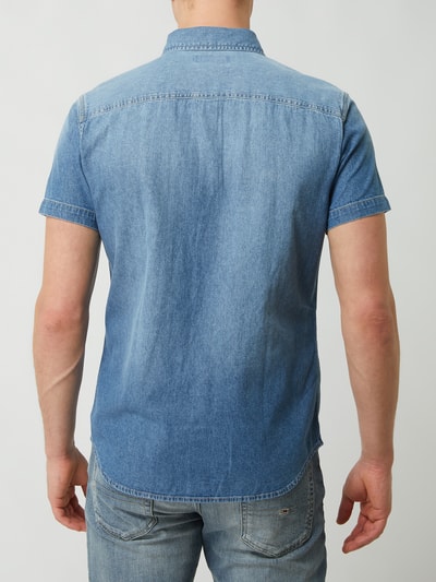 Jack & Jones Slim Fit Jeanshemd aus Baumwolle Modell 'Sheridan' Jeansblau 5