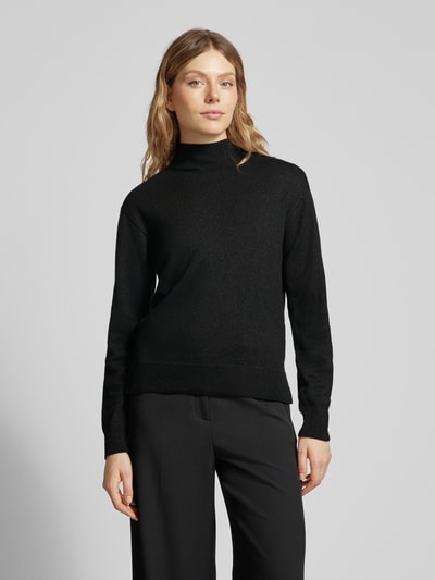 ARMANI EXCHANGE Gebreide pullover met labeldetail Zwart - 4