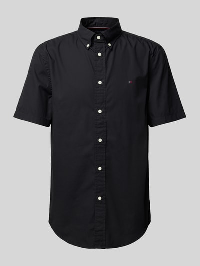 Tommy Hilfiger Regular Fit Freizeithemd mit kurzem Arm Modell 'FLEX' Black 2