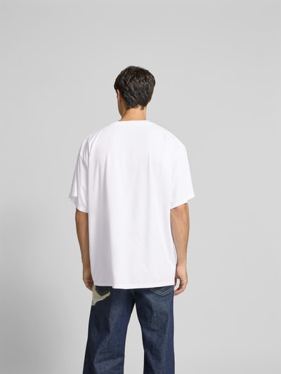 MM6 Maison Margiela T-Shirt mit Label-Detail Weiss 5