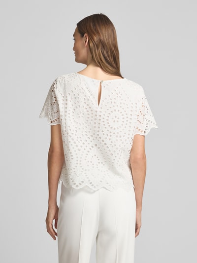 s.Oliver BLACK LABEL Boxy Fit Blusenshirt aus reiner Baumwolle  Weiss 5