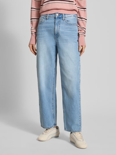 Calvin Klein Jeans Jeansy o kroju barrel z detalem z logo model ‘PANAMA’ Jeansowy niebieski melanż 4