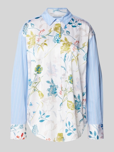 Herzensangelegenheit Relaxed Fit Hemdbluse aus reiner Baumwolle Hellblau 2