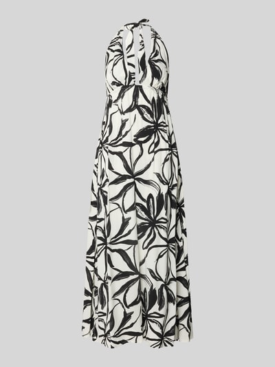 Marc O'Polo A-Linie Strandkleid aus reiner Viskose Modell 'ABSTRACT FLORAL DRESS ' Black 2
