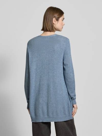 Only Regular Fit Cardigan mit Viskose-Anteil Jeansblau Melange 5