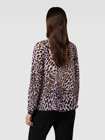 Marc Cain Bluse mit Animal-Print Flieder 5