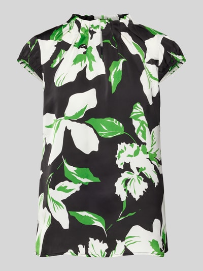 comma Blouse met plooien Groen - 2