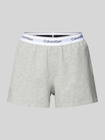 Calvin Klein Underwear Shorts in Melange-Optik mit elastischem Bund Silber Melange 2