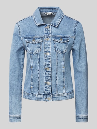 Only Regular Fit Jeansjacke mit Baumwoll-Anteil Modell 'WONDER' Jeansblau 2