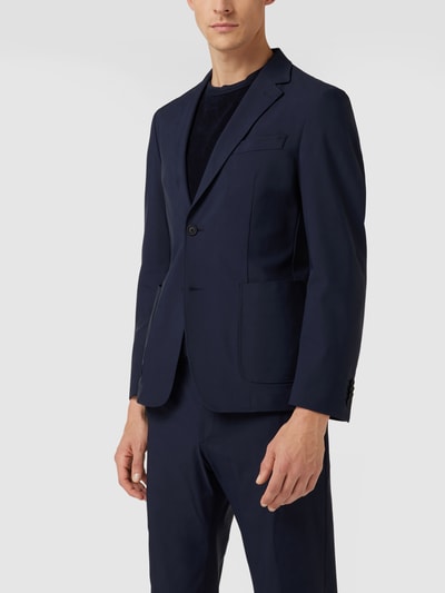 BOSS Slim fit colbert met 2-knoopssluiting Marineblauw - 4