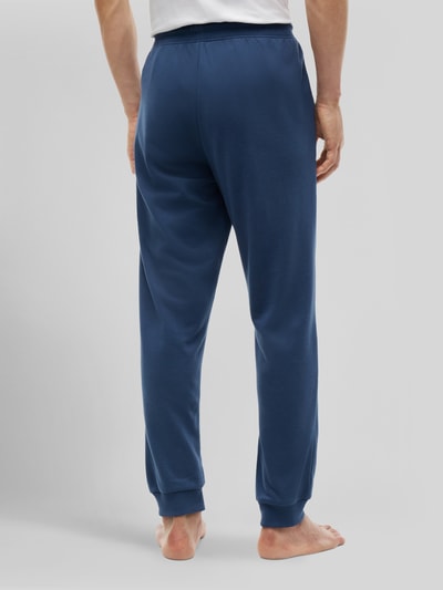 Tommy Hilfiger Spodnie dresowe o kroju regular fit z czystej bawełny z napisem z logo Niebieski 5