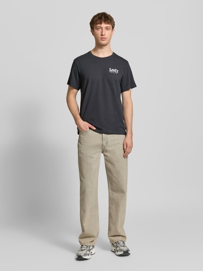 Levi's® T-shirt o kroju relaxed fit z czystej bawełny Czarny 1
