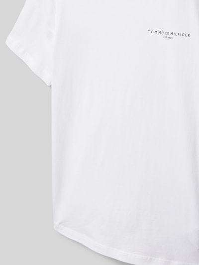 Tommy Hilfiger Teens T-Shirt mit Logo-Stitching Weiss 2