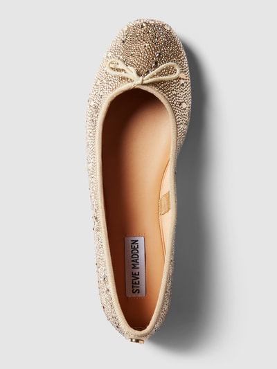 Steve Madden Ballerina's met siersteentjes Goud gemêleerd - 4