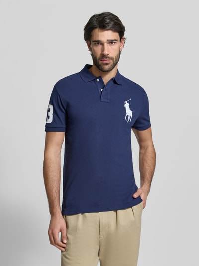Polo Ralph Lauren Shaped Fit poloshirt van puur katoen Marineblauw - 4