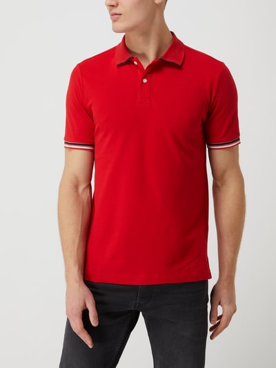 HECHTER PARIS Poloshirt van piqué Rood - 4