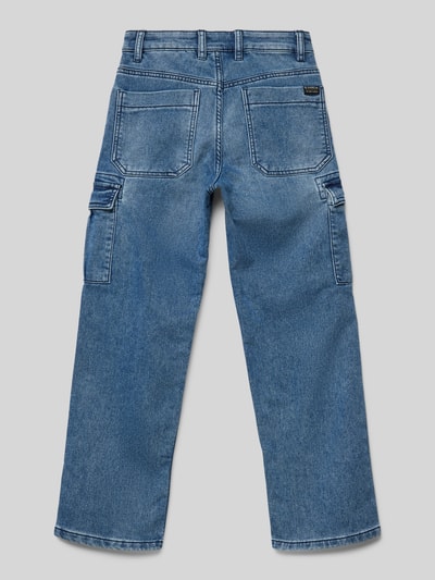 Garcia Loose fit jeans met cargozakken Blauw - 3