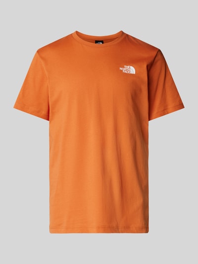 The North Face T-Shirt mit Label-Print Rostrot 1