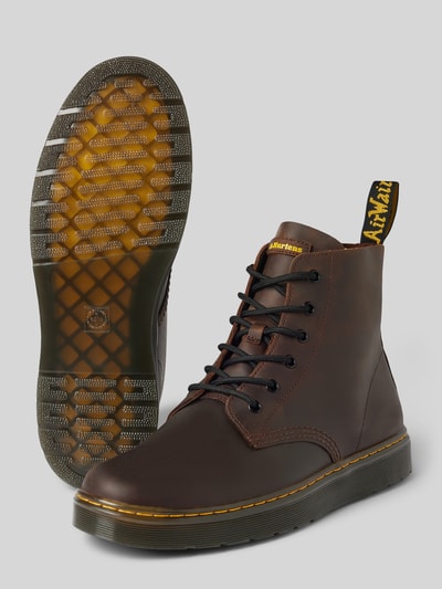 Dr. Martens Buty sznurowane ze skóry z ozdobnym szwem model ‘Thurston Chukka’ Średniobrązowy 3