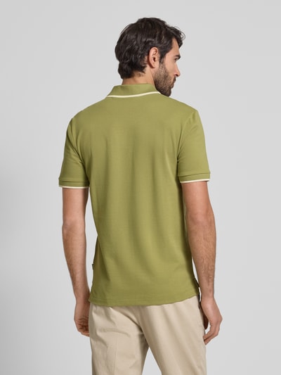 BOSS Regular Fit Poloshirt mit Label-Print Modell 'Parlay' Gruen 5