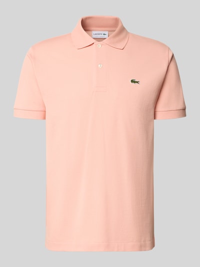 Produktfoto, Regular Fit Poloshirt aus reiner Baumwolle von Lacoste, Optik: Unifarben, Logo-Stitching, Polokragen, Kurzarm, Ärmelabschluss gerippt, Rumpfabschluss mit Seitenschlitzen, Materialverarbeitung: Piqué.