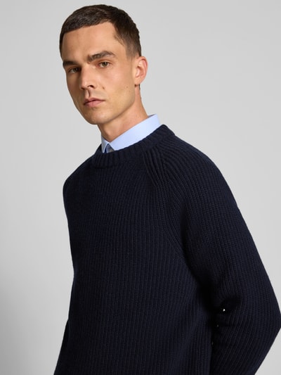 Closed Wollpullover in Strick-Optik Dunkelblau 3