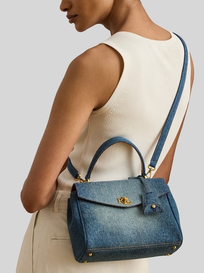 Lauren Ralph Lauren Henkeltasche in Denim-Optik Modell 'FARRH' Jeansblau 6