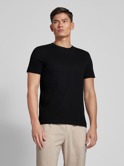 JOOP! Collection T-Shirt mit Strukturmuster Modell 'Bruce' Black 4