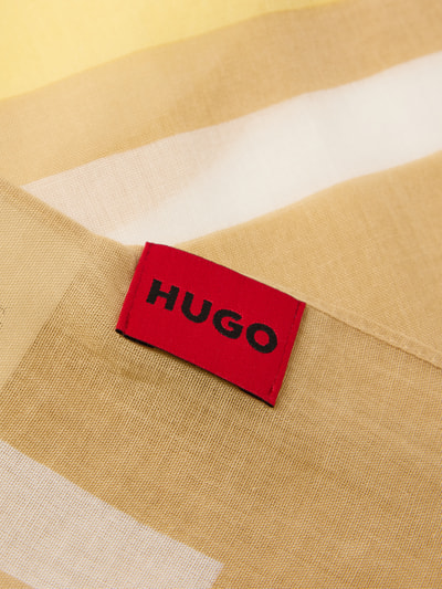 HUGO Schal mit Fransen Modell 'Abelly' Gelb 2