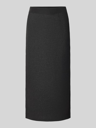 Soyaconcept Midirock mit Seitenschlitzen Modell 'Delia' Black 2