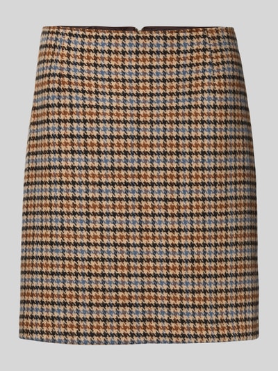 Christian Berg Woman Minirock mit rückseitigem Reißverschluss Cognac 2