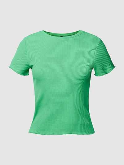 Vero Moda T-shirt met geschulpte zoom, model 'EMMA' Groen - 2