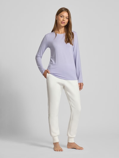 Schiesser Longsleeve met ronde hals Lila - 1