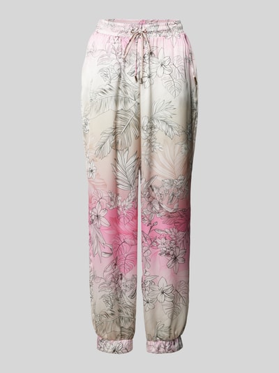 LIU JO SPORT Joggingbroek met bloemenmotief Felroze - 2