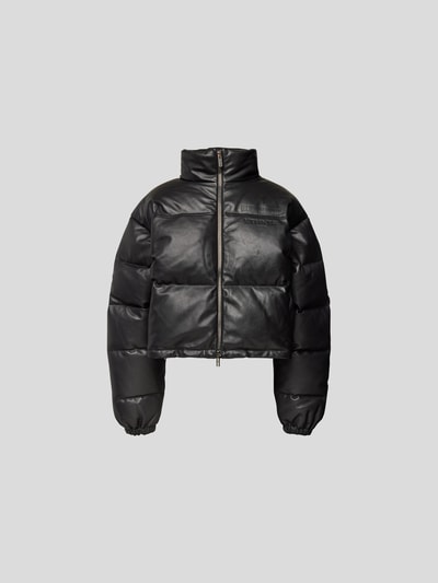 VTMNTS Lederjacke mit Steppnähten Black 2