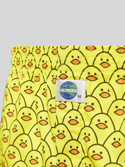 D.E.A.L Boxershorts mit Allover-Muster Modell 'Küken' GELB 2