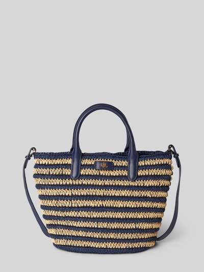 Lauren Ralph Lauren Tote Bag in Flecht-Optik Modell 'BRIE' Marine 2