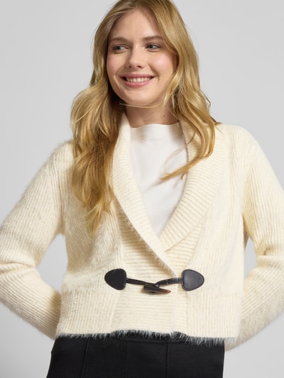 Zero Cardigan mit Reverskragen Offwhite 3