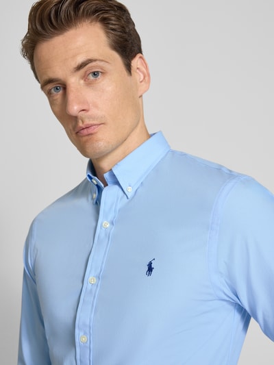 Polo Ralph Lauren Freizeithemd mit Knopfleiste Blau 3