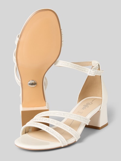 Buffalo Sandalette mit Paillettenbesatz Modell 'LUCY GLAM' Weiss 4