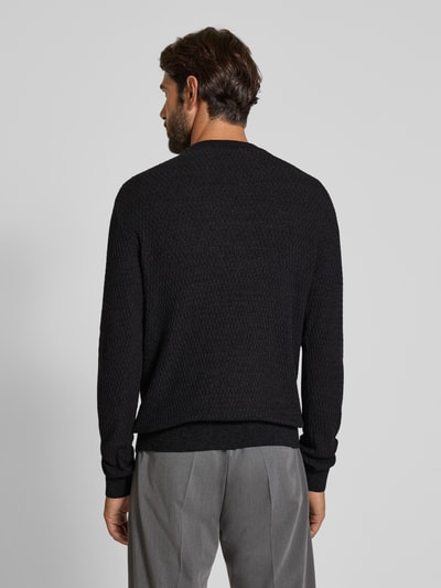Jack & Jones Premium Strickpullover mit Rundhalsausschnitt Modell 'REAGAN' Anthrazit 5