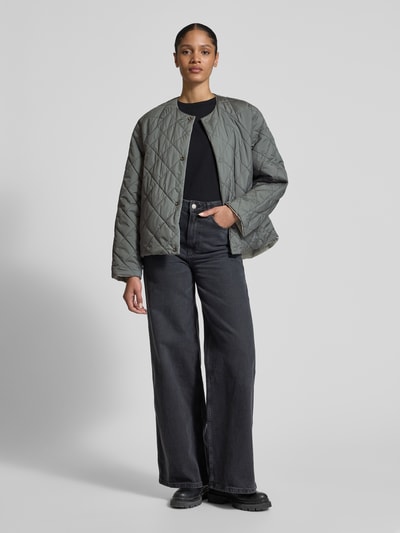 ECOALF Steppjacke mit Rundhalsausschnitt Modell 'GAVEAALF' Graphit 1