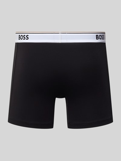 BOSS Trunks aus Baumwoll-Mix im 3er-Pack Modell 'BOXER' Black 3
